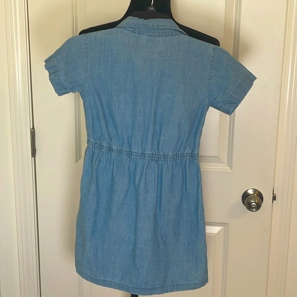 Carter’s Classics Denim Dress Button Front w/Collar Size 7/7A